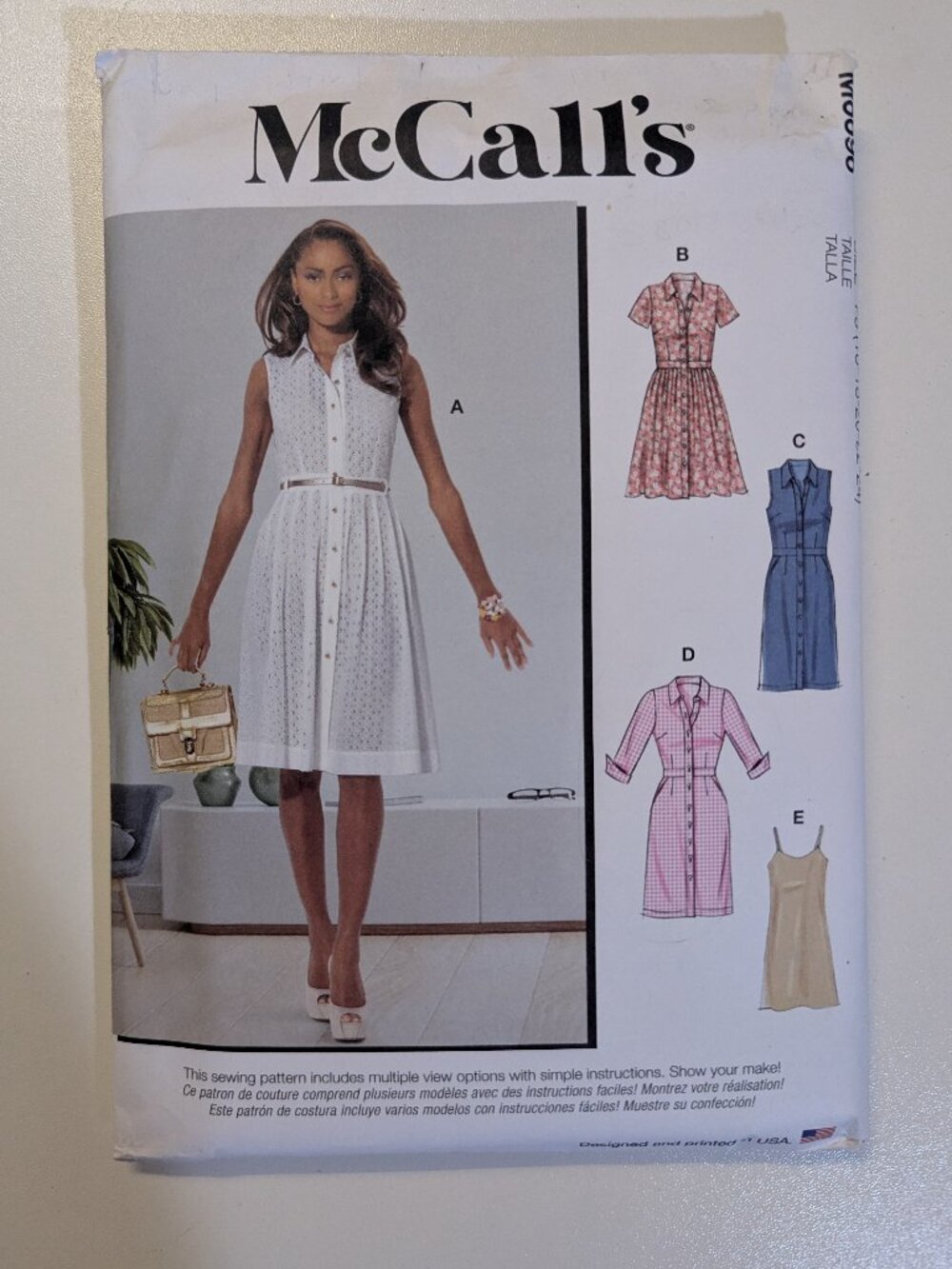 McCall's M6696 Women's Dress Uncut Pattern Size F5 (16-18-20-22-24)